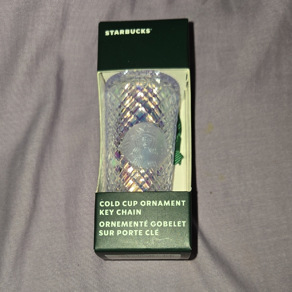 Starbucks Iridescent Cold Cup Key Chain